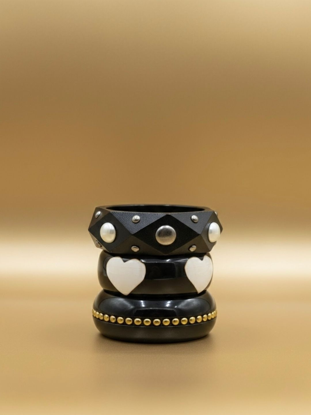 TAG 7 Set Of 3 Stone Studded Bangle
