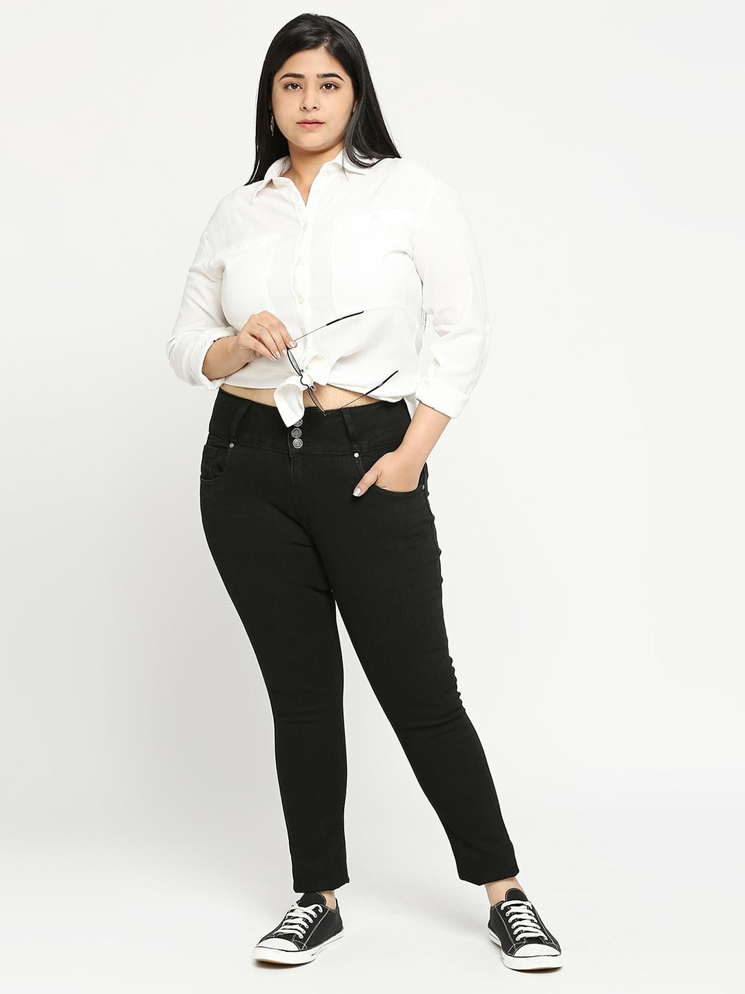 Turning Blue Women Plus Size Slim Fit Jeans