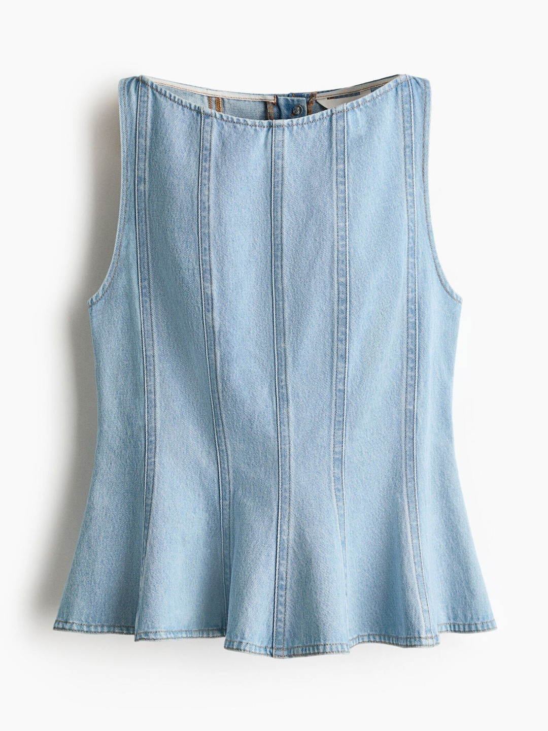H&M Denim Peplum Tops