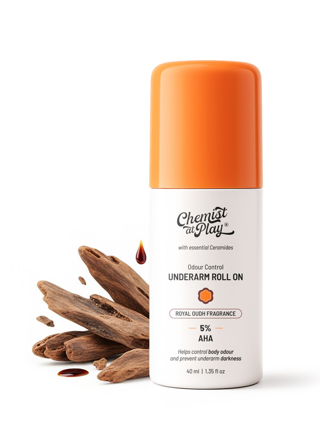 Chemist at Play Odour Control Royal Oudh Underarm Roll On - 40 ml