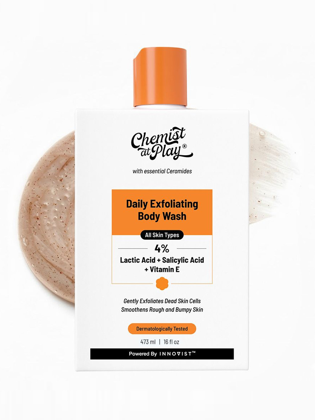 Chemist at Play 2% Lactic Acid + 2% Zemea + 0.5% Vitamin E Exfoliating Body Wash - 473 ml