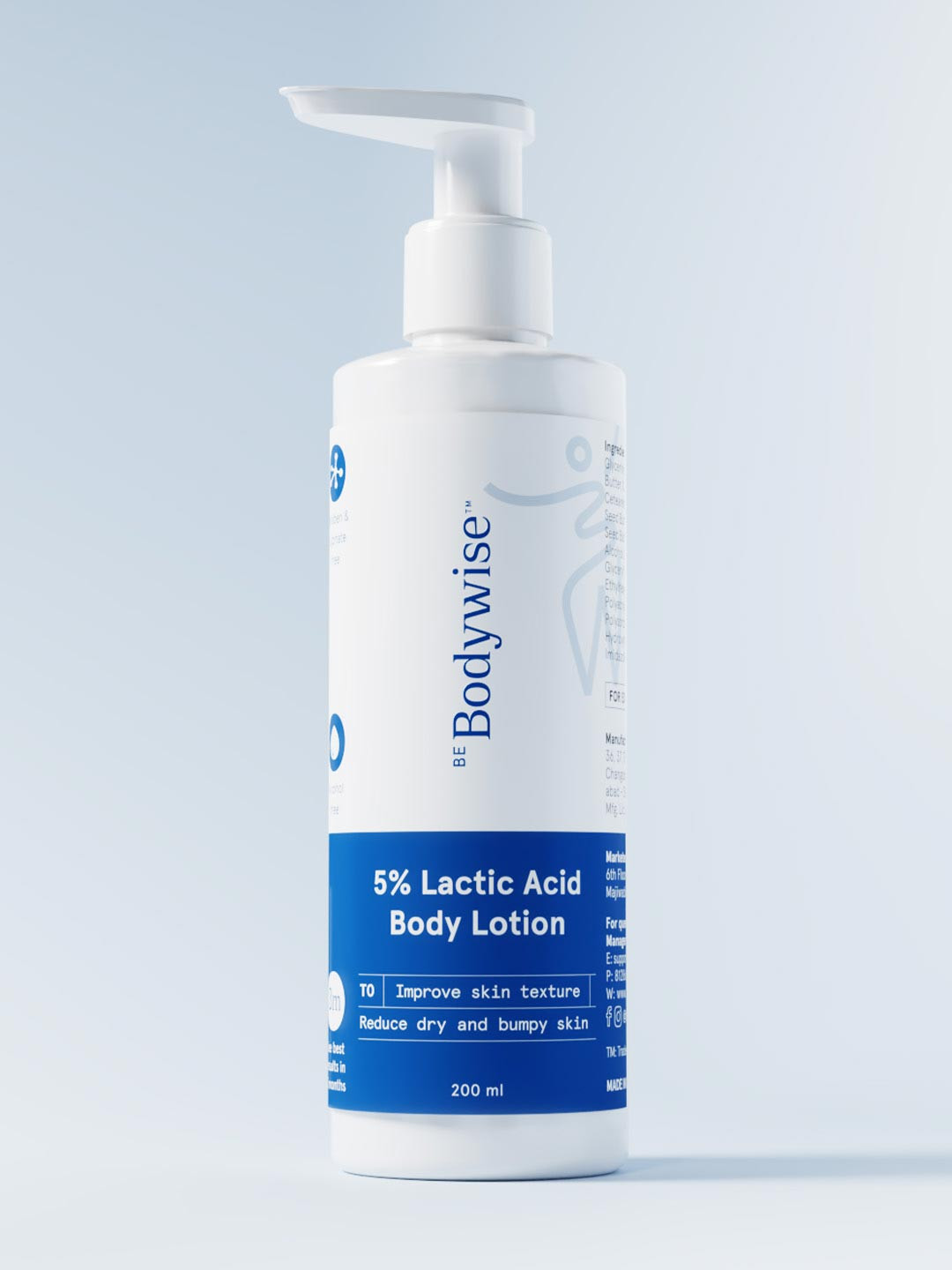 Be Bodywise 5% Lactic Acid Body Lotion For Improving Skin Texture & Skin Nourishment - 200 ml