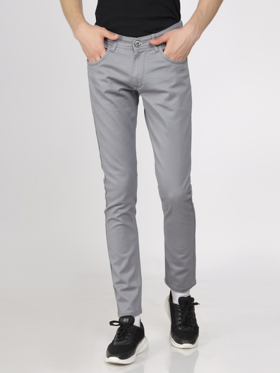 

TCI Men Straight Fit Low Distress Jeans, Grey