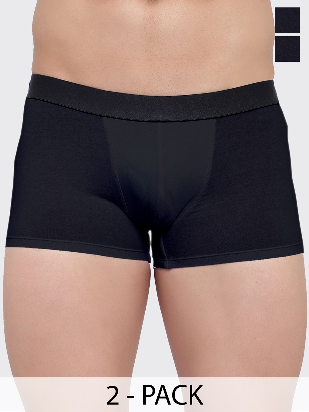 

Bruchi CLUB Pack Of 2 Short Trunks ML-TRNK930-2C, Black