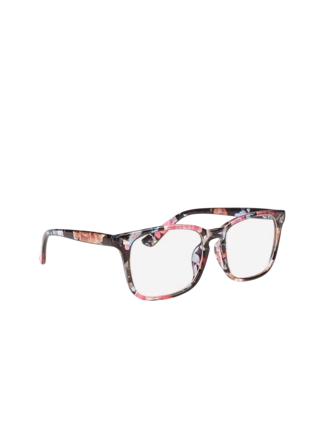 

Dervin Unisex Abstract Full Rim Square Frames, Transparent