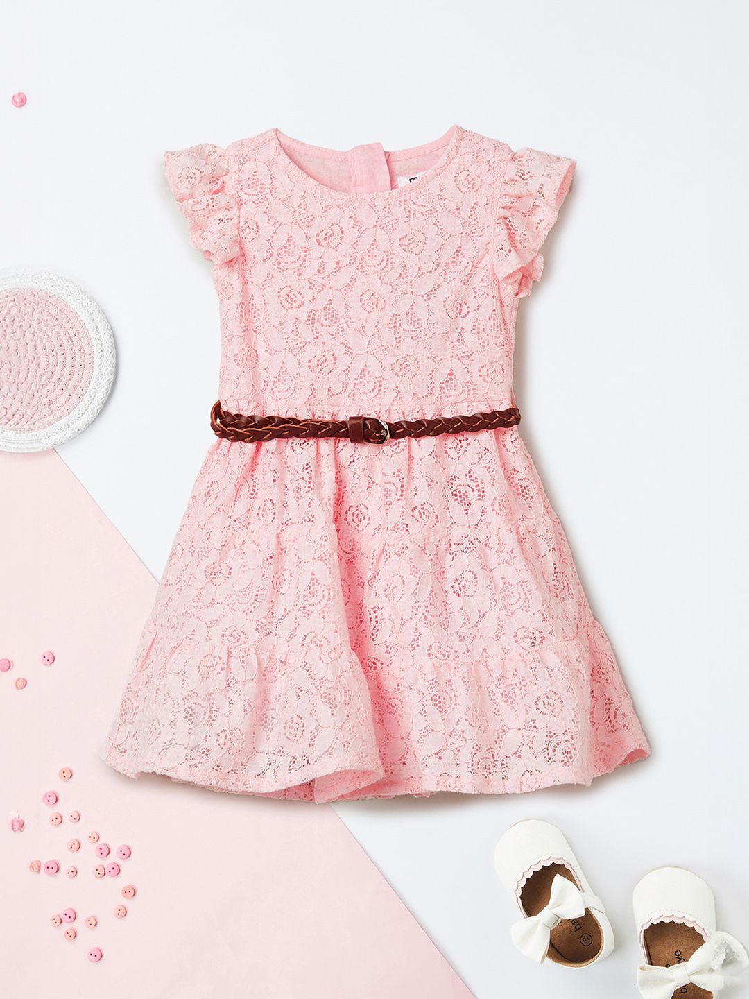 

max Fit & Flare Dress, Pink