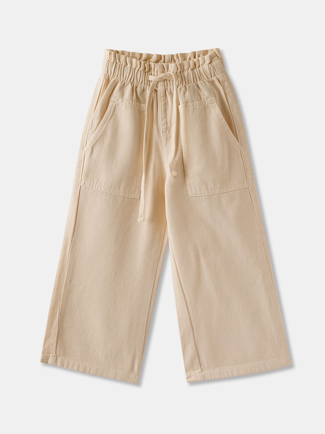 

R&B Girls Cotton Culottes Trousers, White