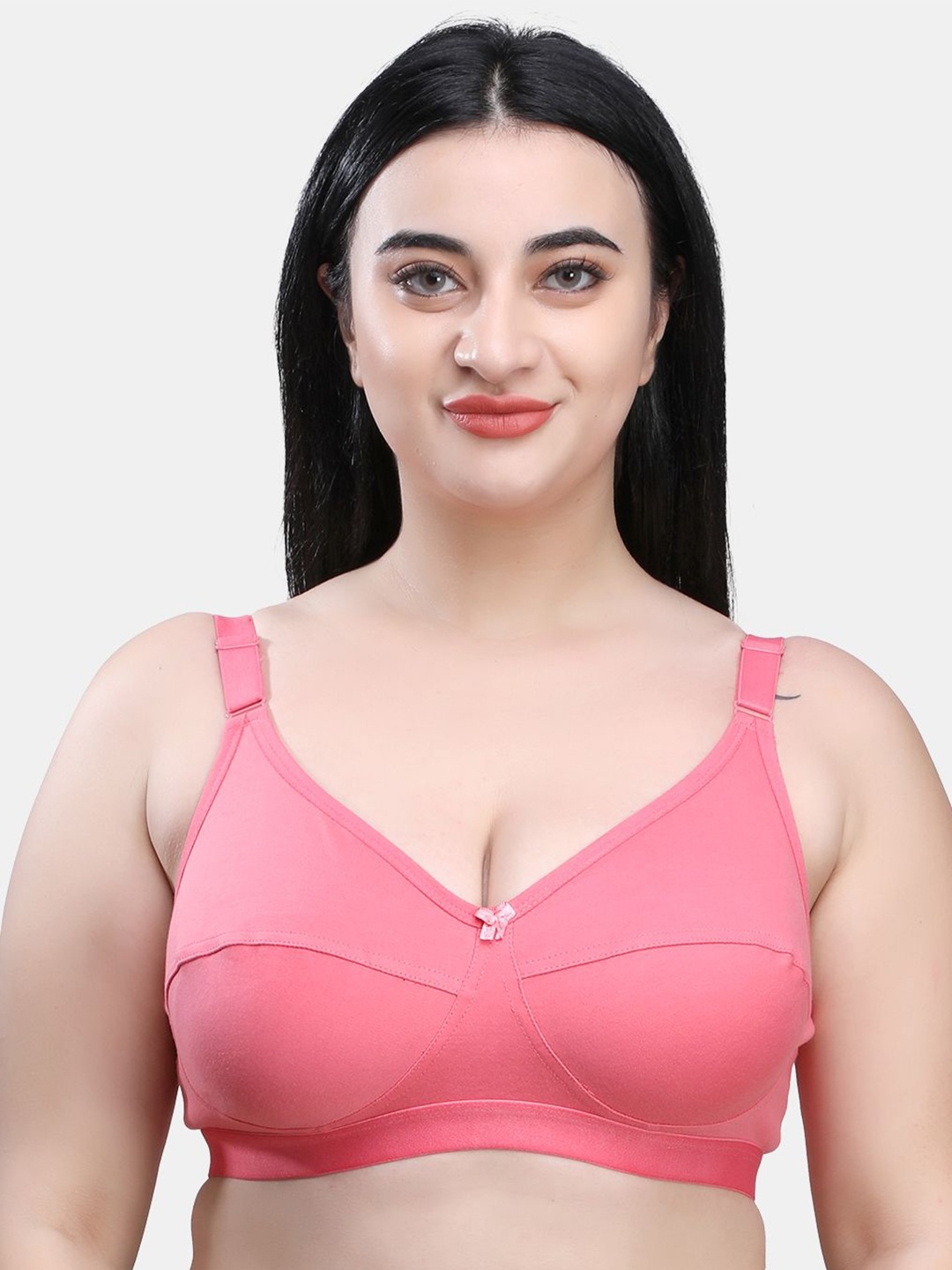 

SKDREAMS Everyday Cut and Sew Full Coverage Bra, Rose