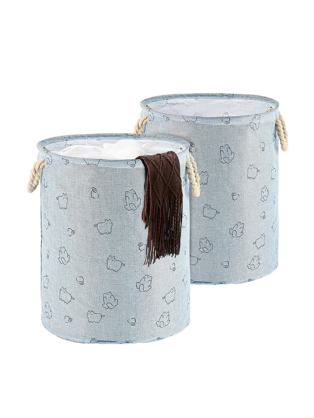 

Kuber Industries Blue Set of 2 Regular Multi-Utility Organisers