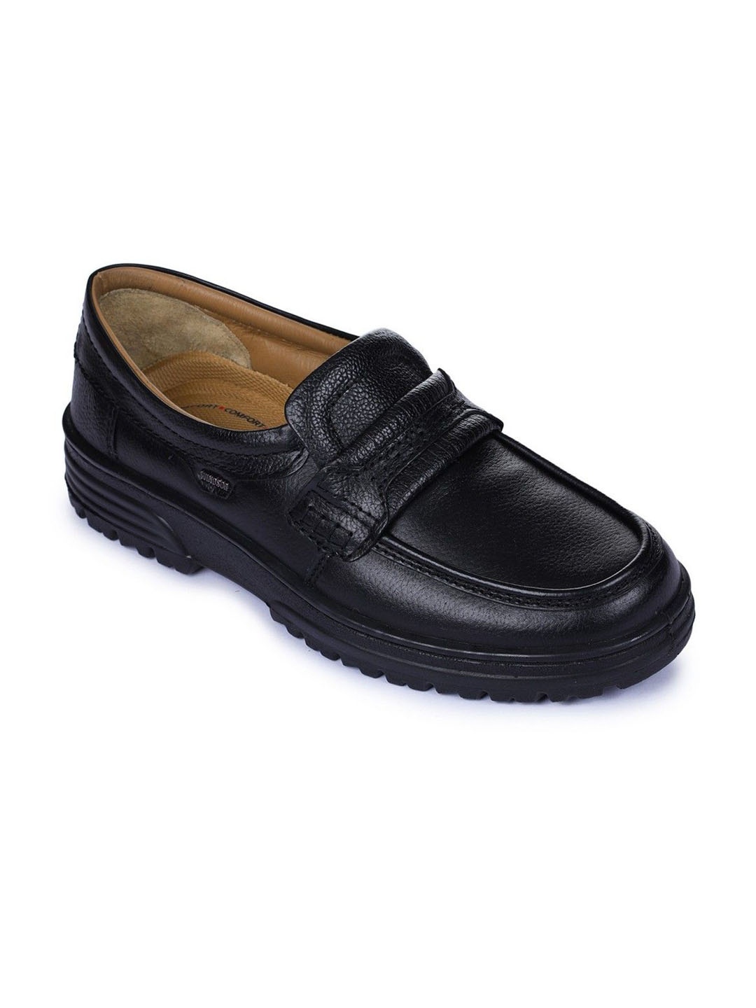 

Liberty Men Formal Leather Round Toe Loafers, Black