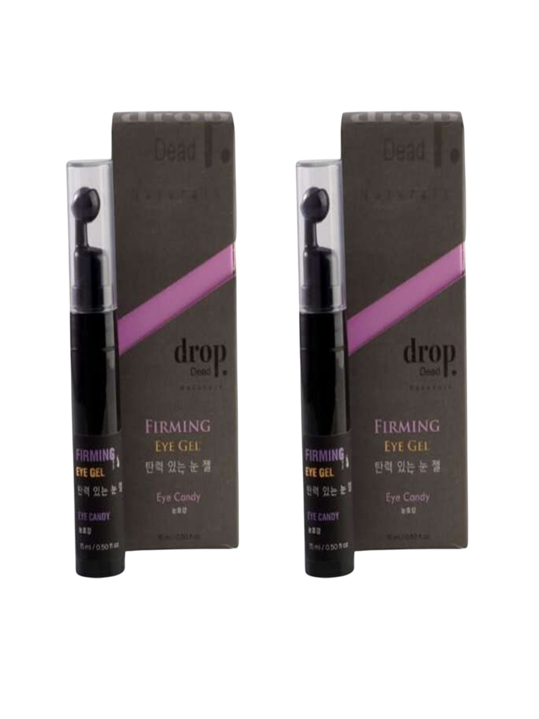

DropDead Naturals Set Of 2 Firming Eye Gel - 15 ml Each, Transparent