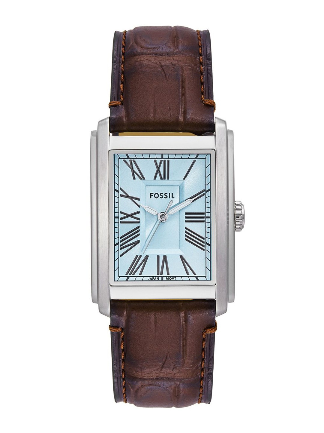 

Fossil Men Dial & Leather Straps Analogue Watch FS6110, Brown