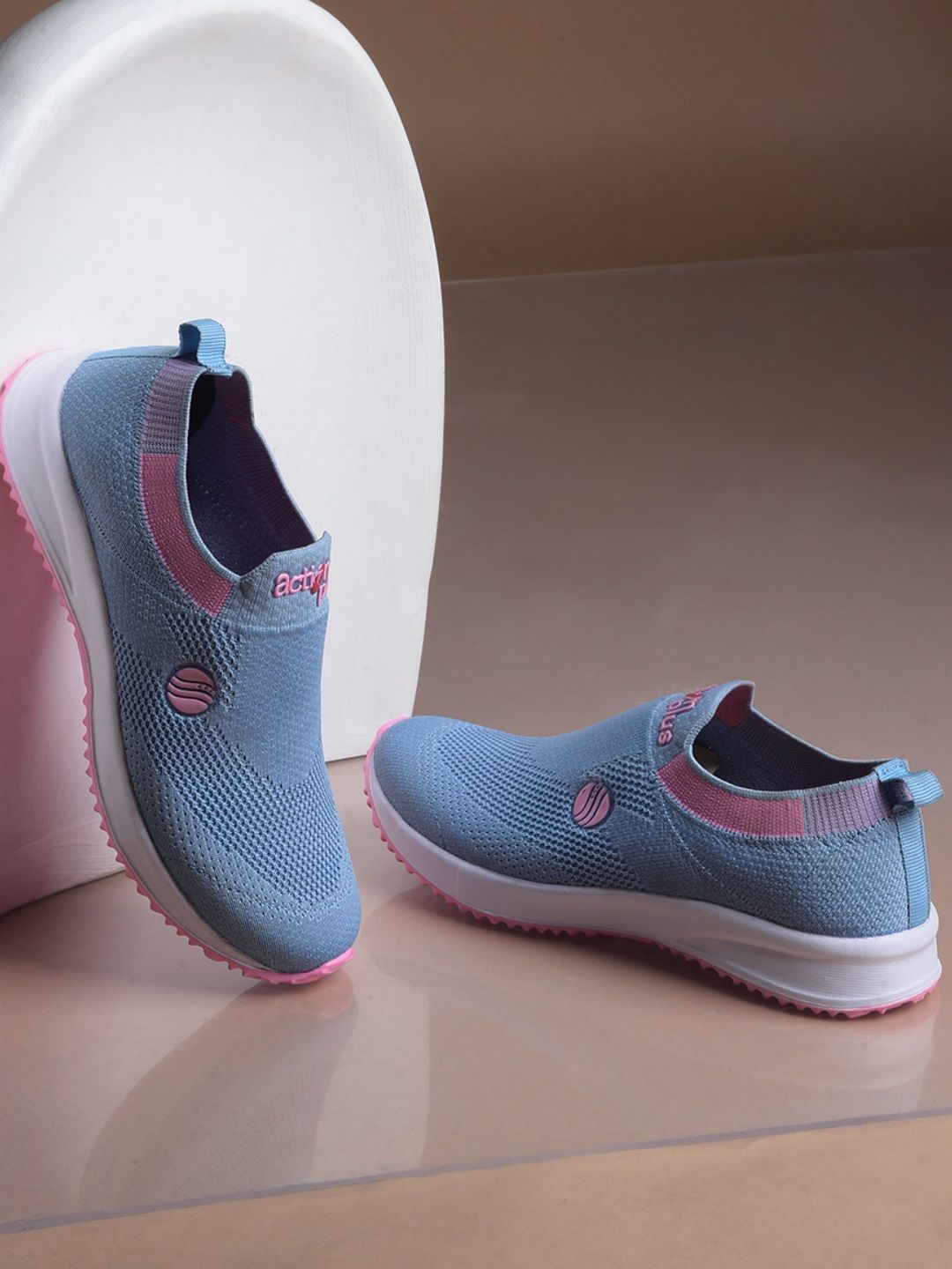 

Action EVA Flotter Women Woven Design Slip-On Sneakers, Blue
