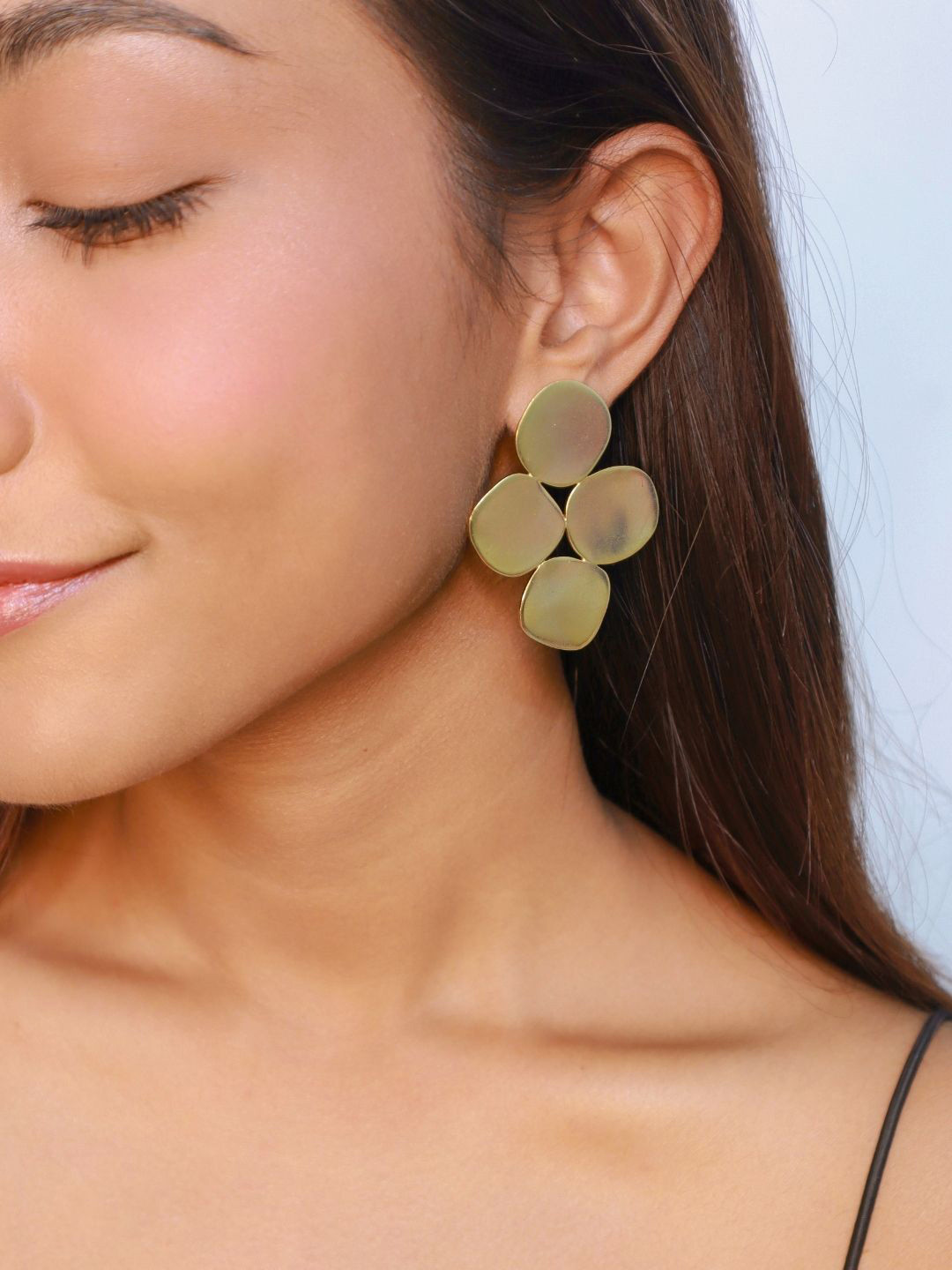 

House of Pehr Gold Plated Contemporary Drop Earrings