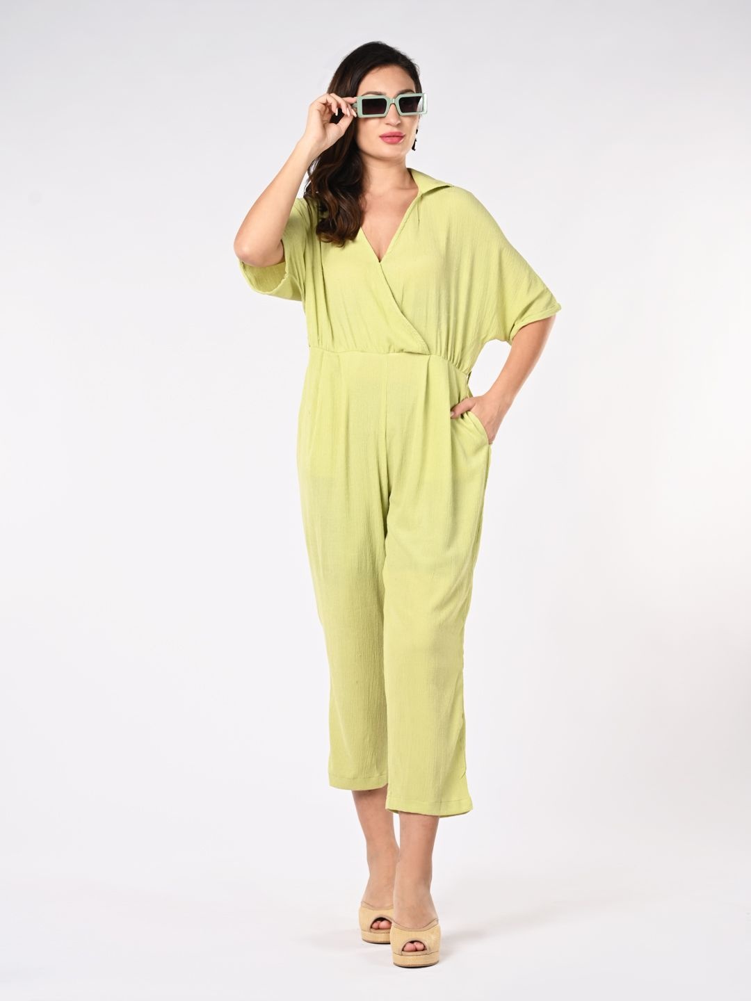 

Iti Women Basic Jumpsuit, Lime green
