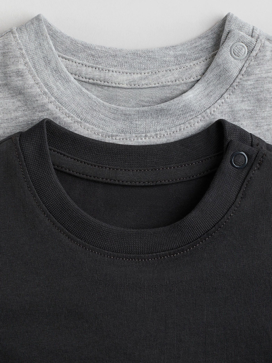 

H&M 2-Pack Cotton T-Shirts, Grey
