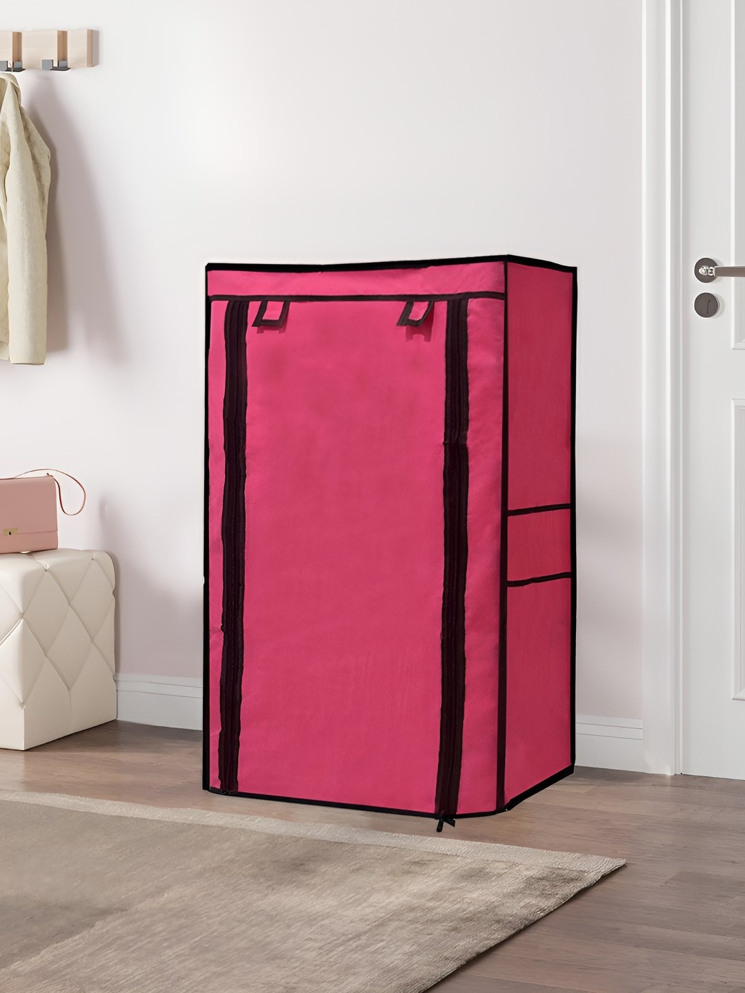 

Urban Choice Pink & Black 6-Layers Water Resistant Shoe Rack Cover