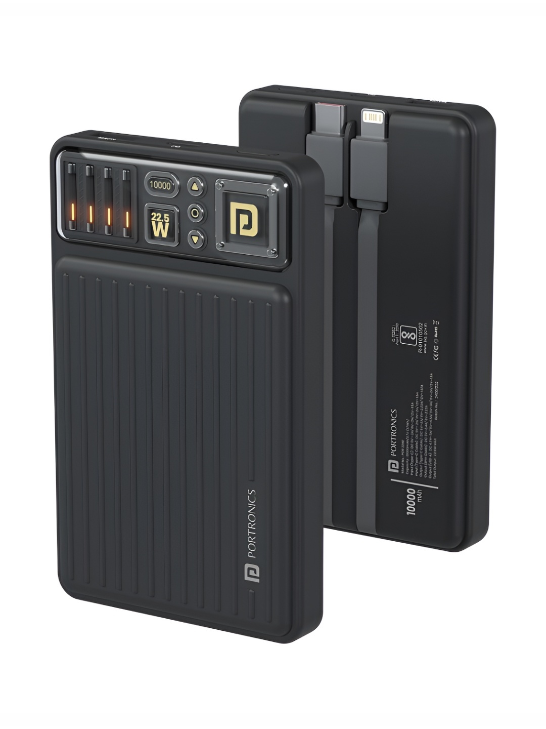 

Portronics 20000 mAh 22.5W Output Power Bank, Black