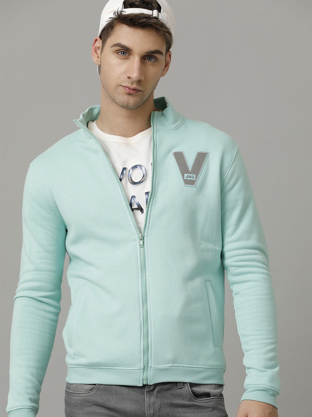 

Voi Jeans Men Regular Fit Embroidered Sweatshirt, Green