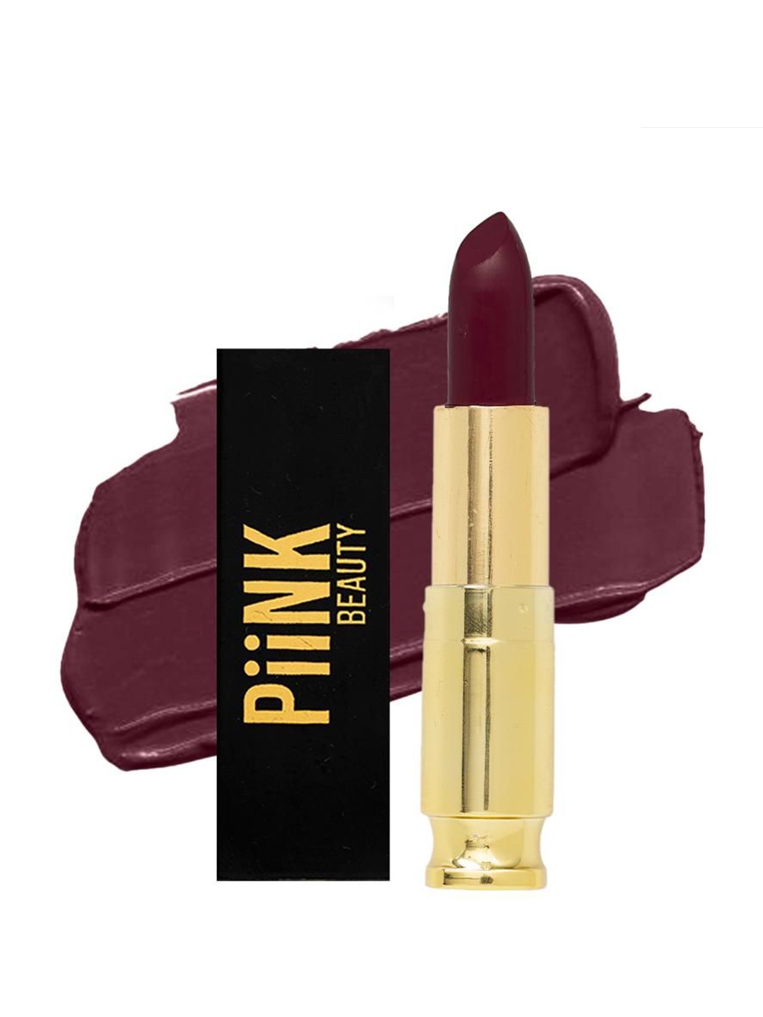 

PiiNK Beauty Weightless Creamy Matte Lipstick- Mulberry Wine CM-11, Brown