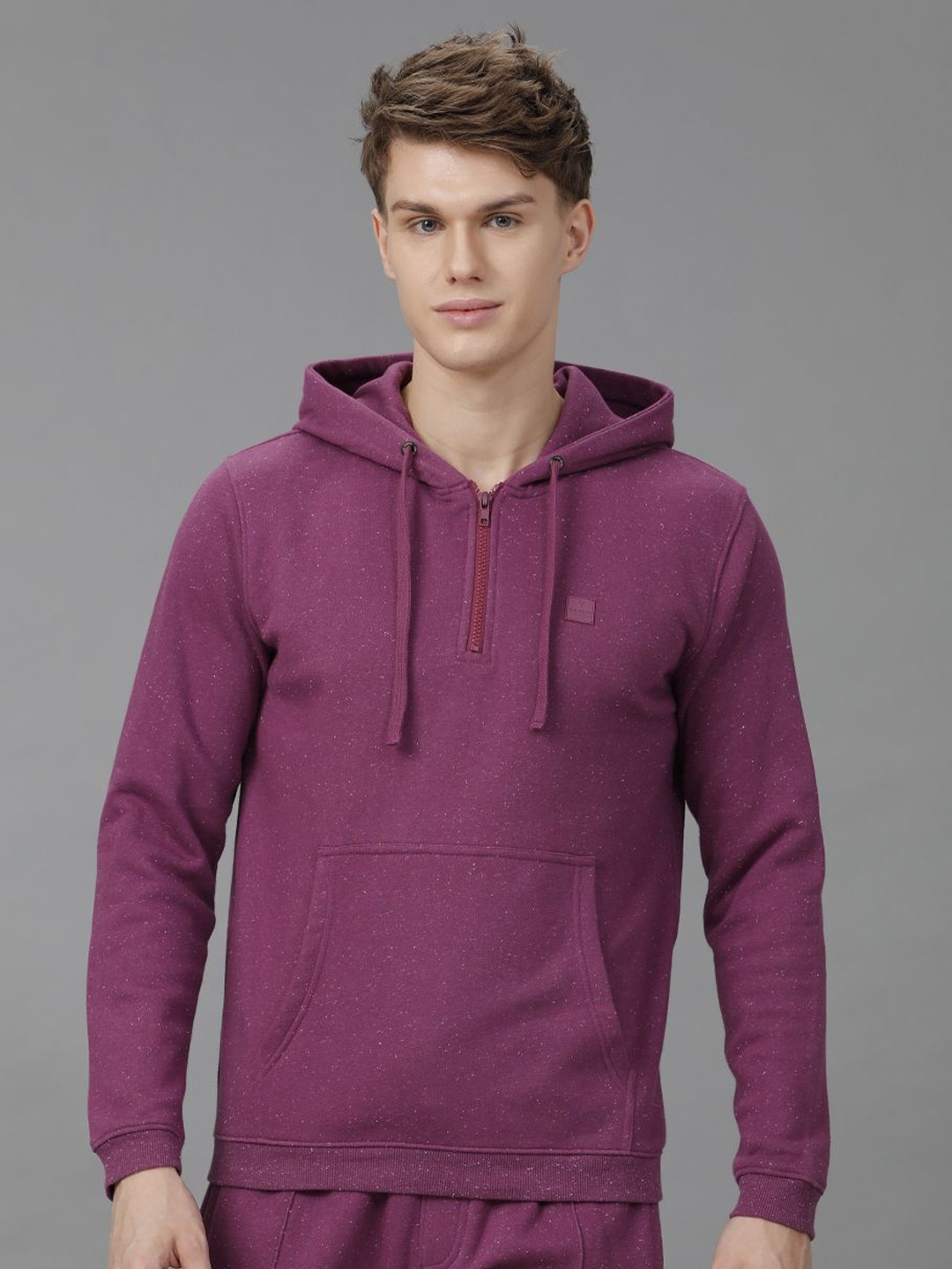 

Voi Jeans Men Hooded Sweatshirt, Purple