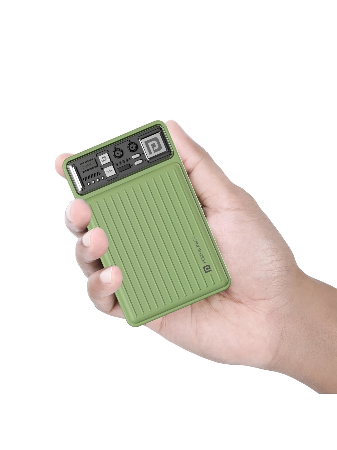 

Portronics Luxcell Mini 10K Advanced 10000 mAh Smallest Power Bank with 22.5W Max Output, Green