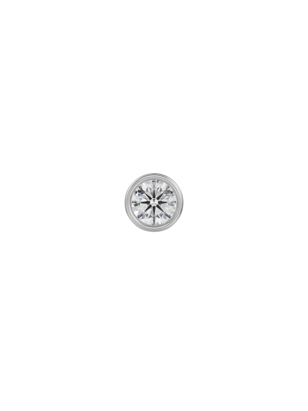 

Emori Men 14 Kt Gold Round Solitaire Stud 1 CT Diamond Earrings2.33gm