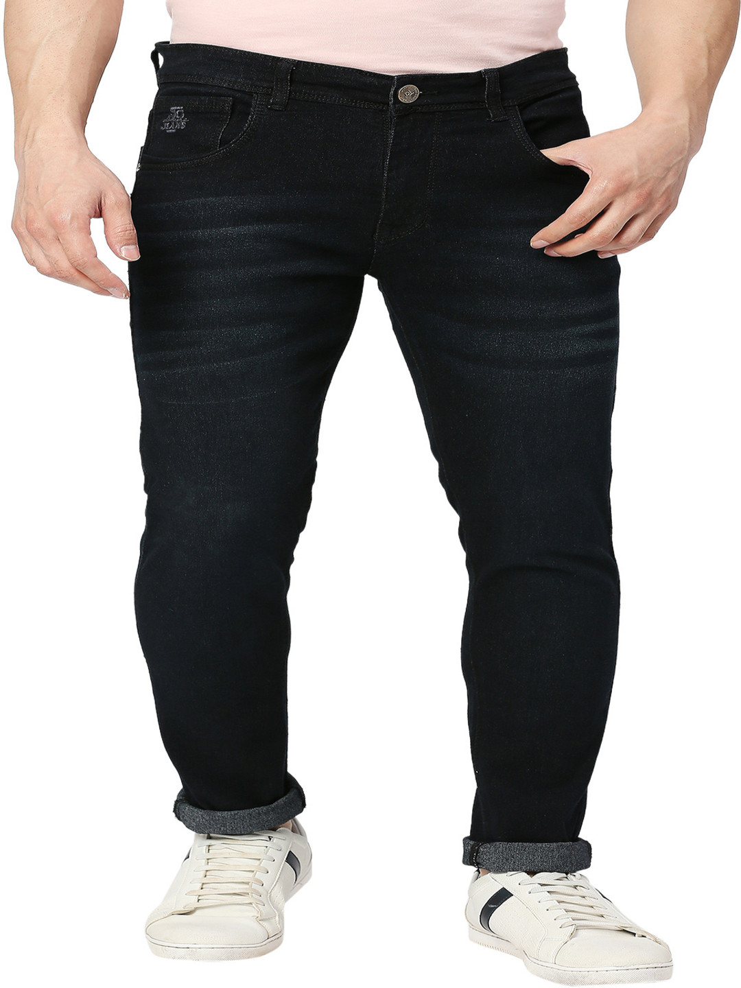 

TCI Men Slim Fit Mid-Rise Jeans, Blue