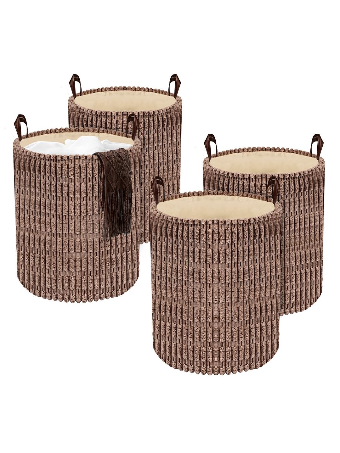 

Kuber Industries Khaki Set of 4 Regular Multi-Utility Organisers
