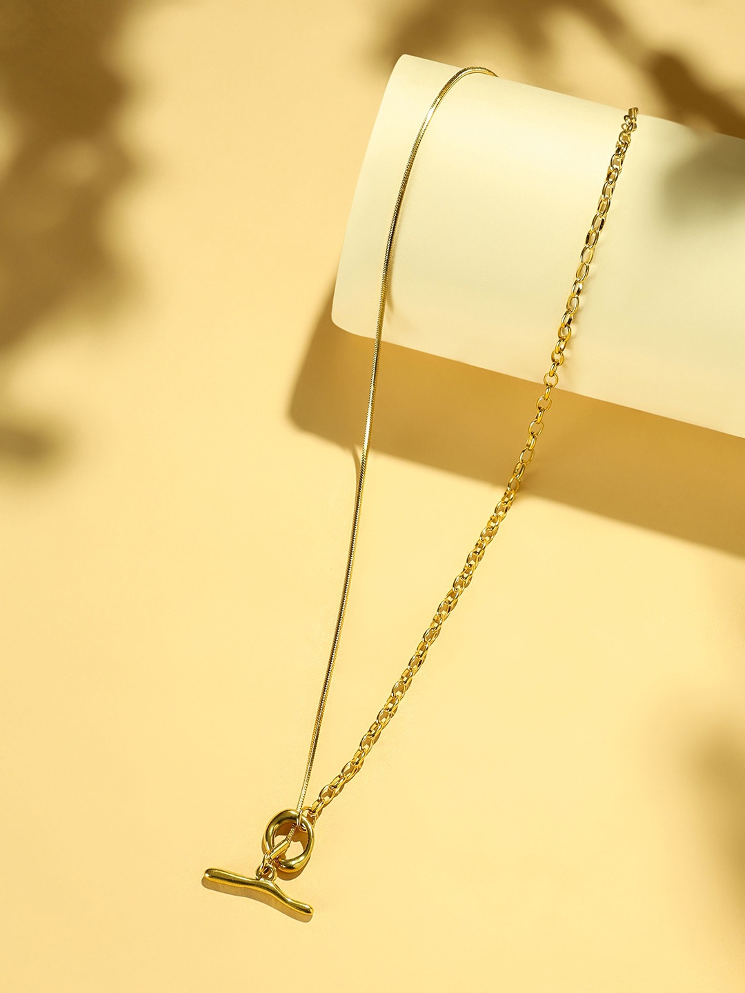 

Yinara Stainless Steel Gold-Plated Minimal Layered Chain