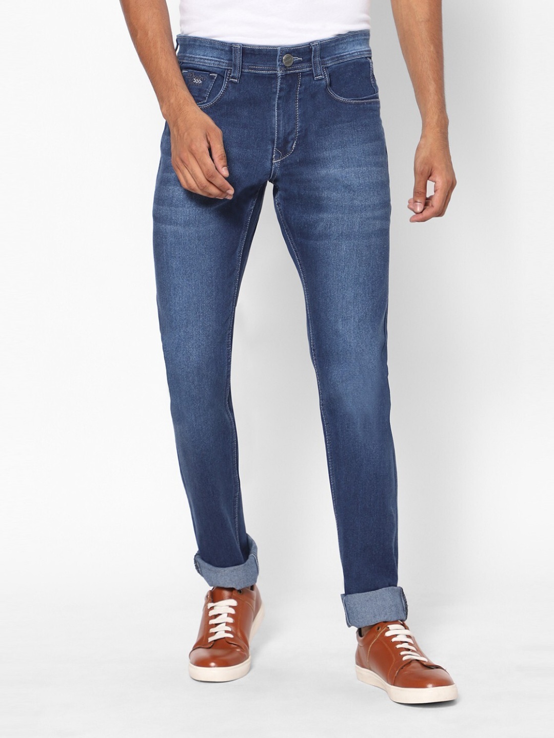 

TCI Men Heavy Fade Jeans, Navy blue