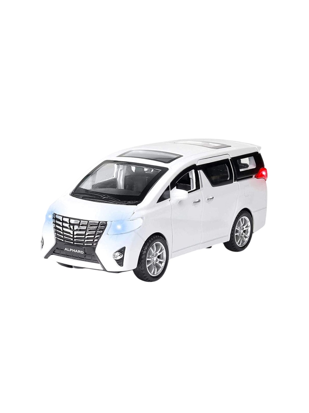 

DEUSON ECOM Kids 1.32 Alphard Pull Back Toy Car, White