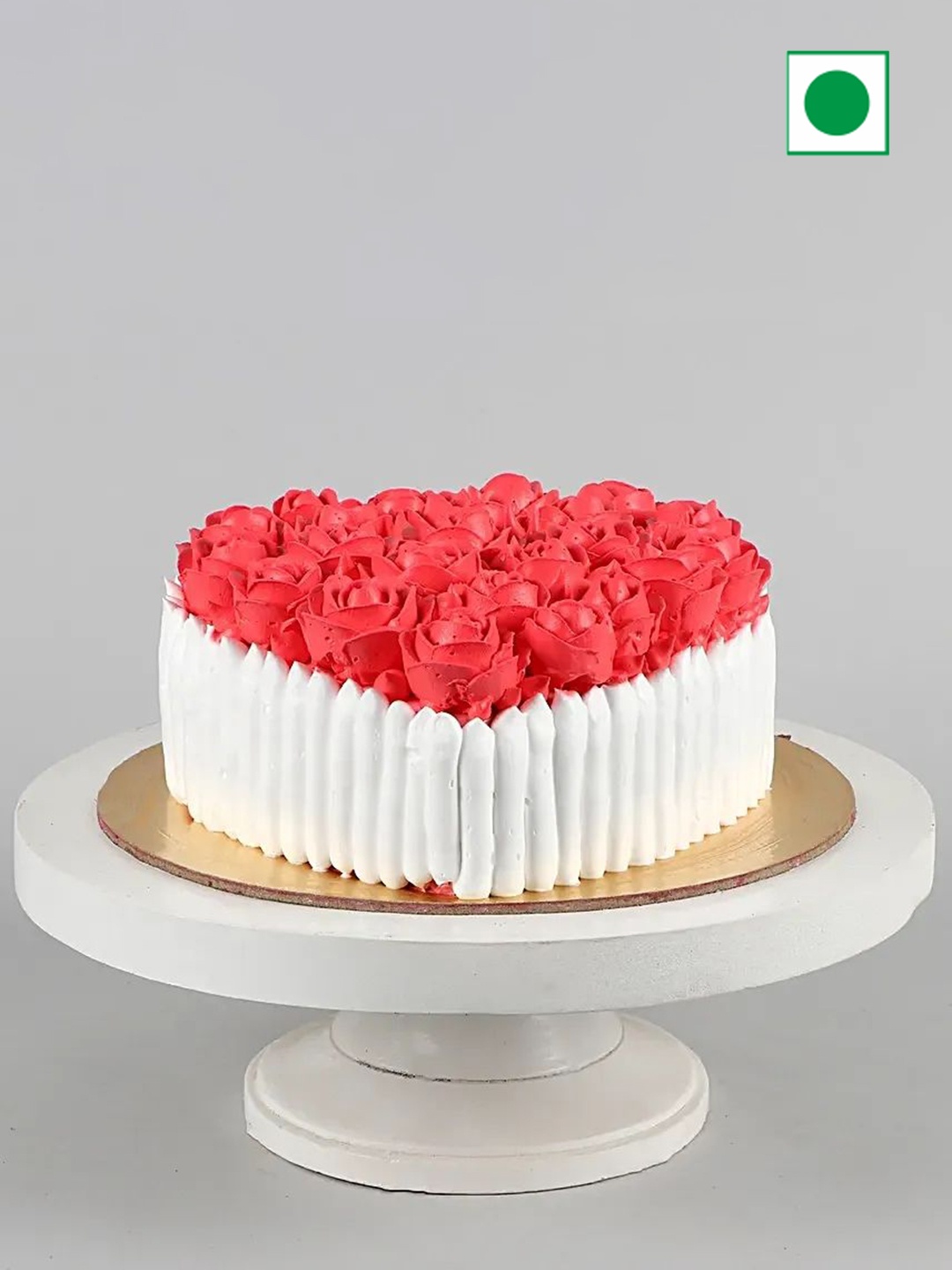 

fnp Black Forest Flavor Eggless RoundCake-2Kg, Red