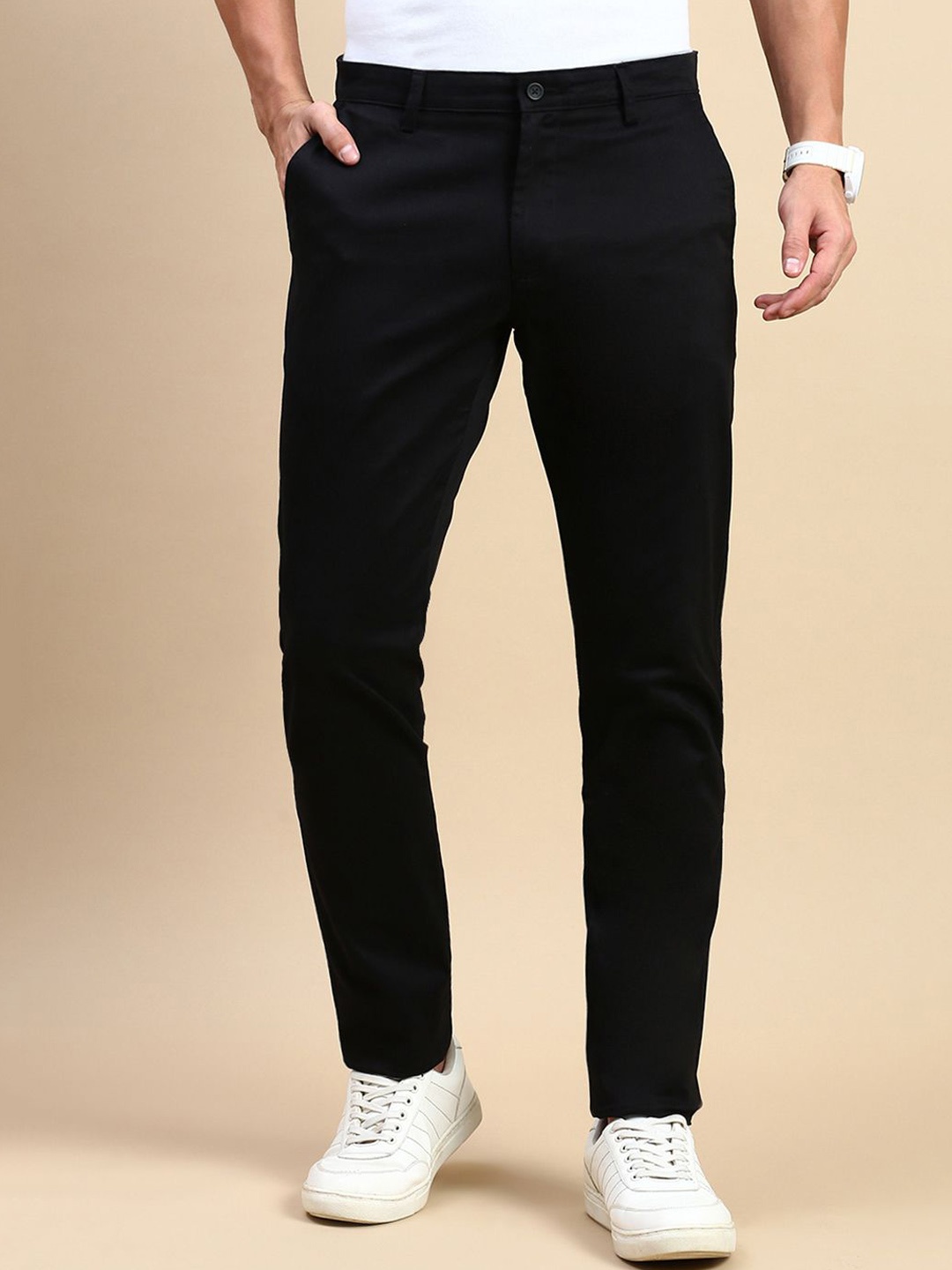 

Classic Polo Men Slim Fit Trousers, Black