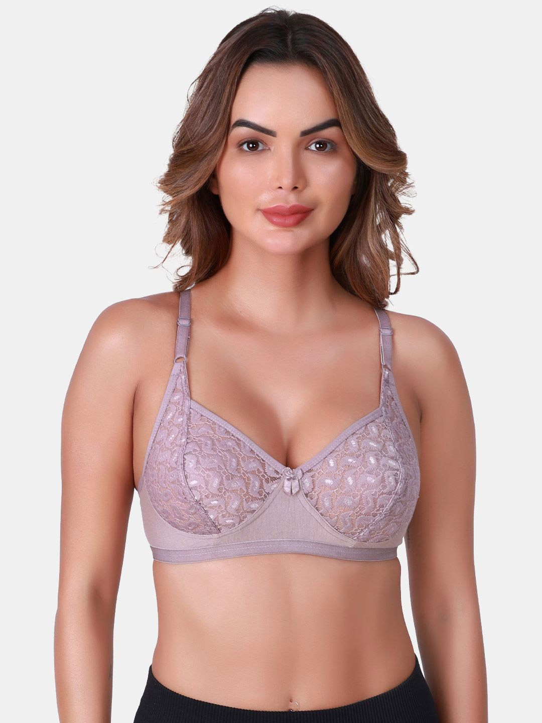 

SKDREAMS Bra All Day Comfort Full Coverage, Grey