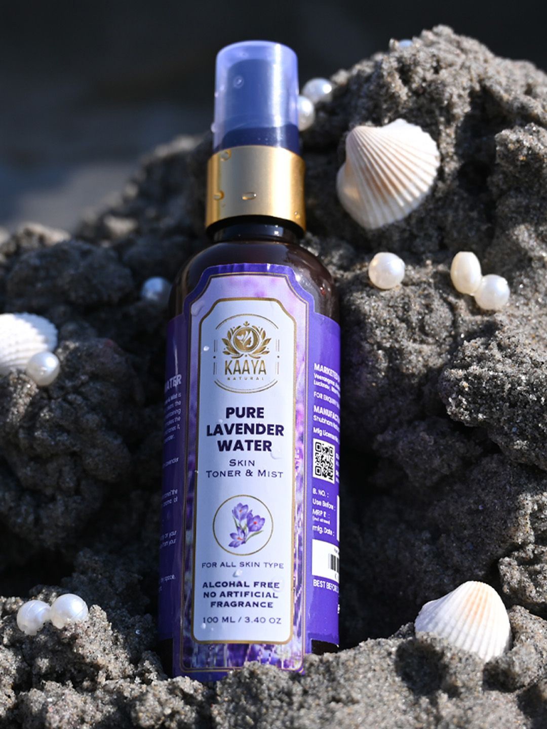 

Kaaya Natural Set Of 2 Lavender Water Toner & Mist - 100 ml Each, Purple