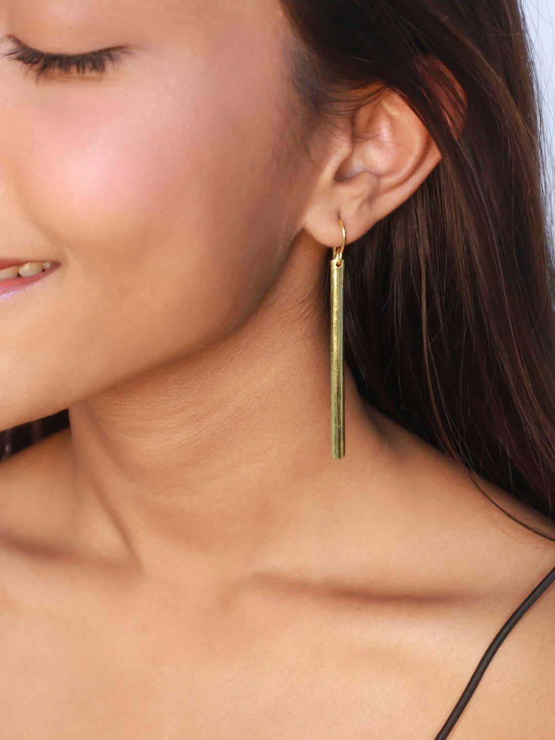 

House of Pehr Gold Plated Contemporary Drop Earrings