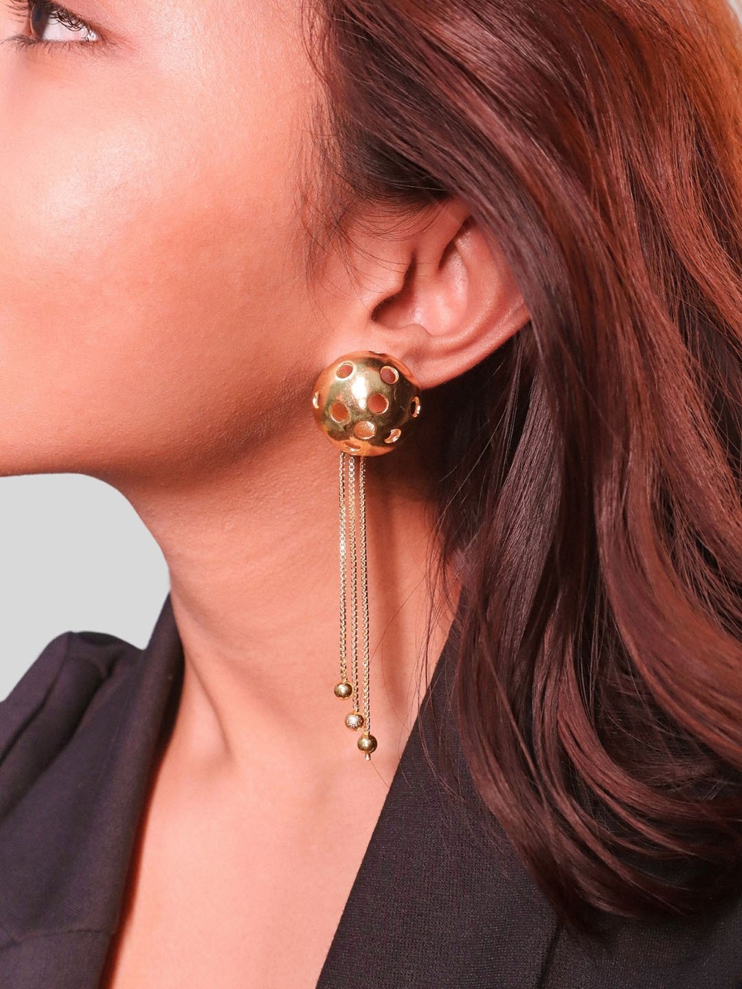 

House of Pehr Gold Plated Contemporary Drop Earrings