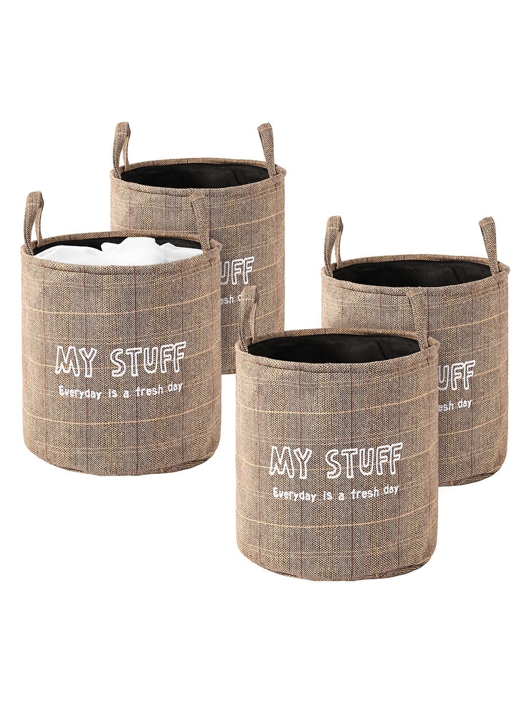 

Kuber Industries Khaki Set of 4 Regular Multi-Utility Organisers