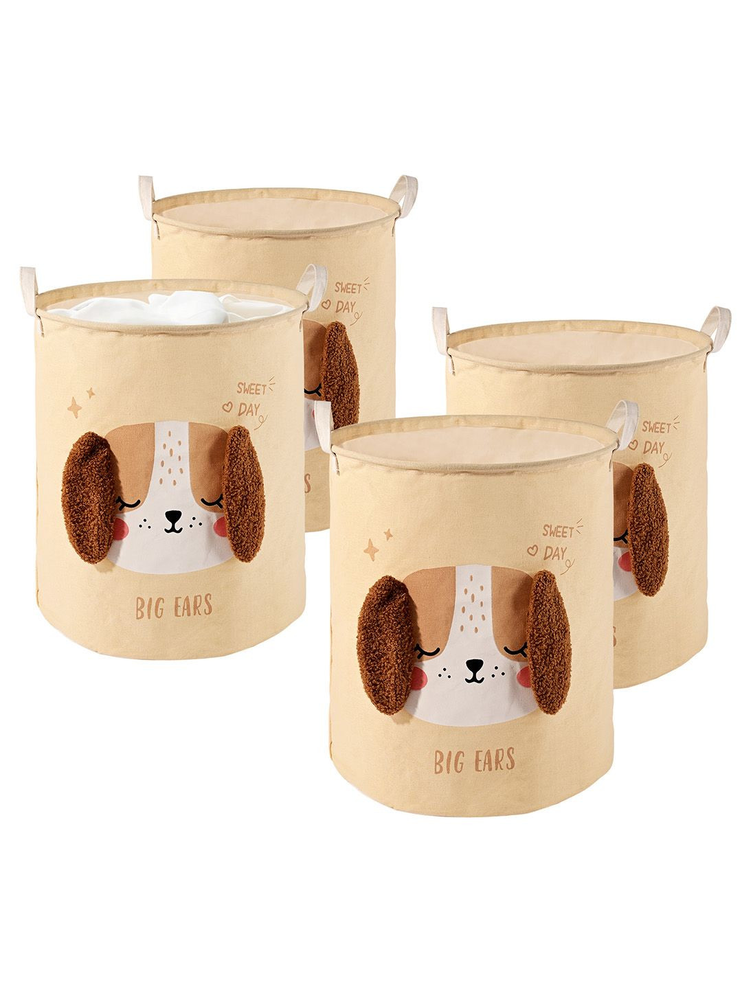 

Kuber Industries Beige Set of 4 Regular Multi-Utility Organisers