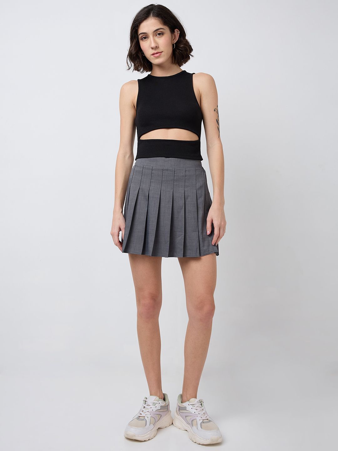 

SZN Women Fitted Crop Top, Black