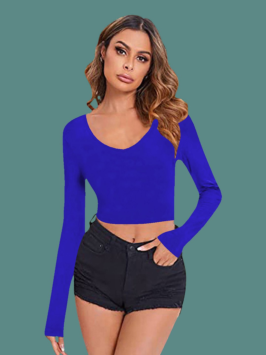 

Dream Beauty Fashion Crop Top, Blue