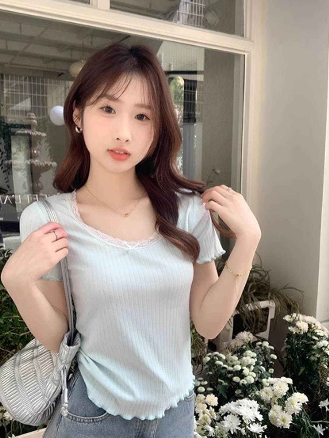 

StyleCast Cotton Top, Blue
