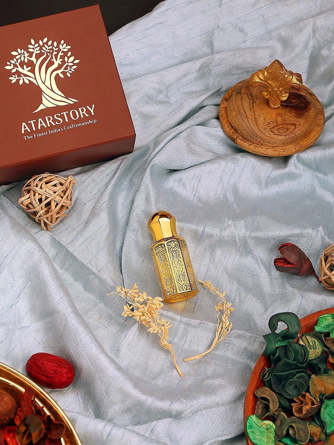 

ATARSTORY Luxury Long Lasting Herbal Alcohol Free Attar 12 ml, Gold