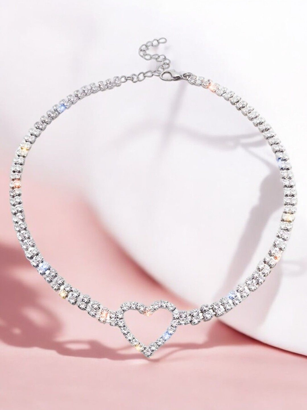 

OOMPH Handcrafted Necklace, Silver