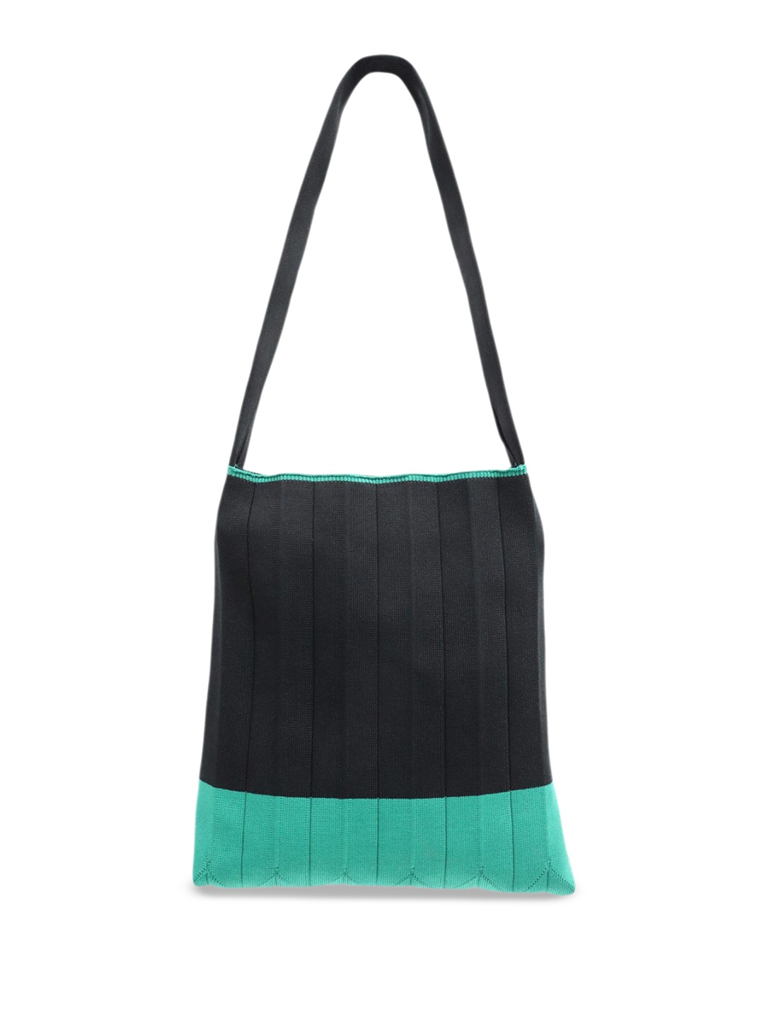 

RAREISM Women Textured Structured Shoulder Bag, Black
