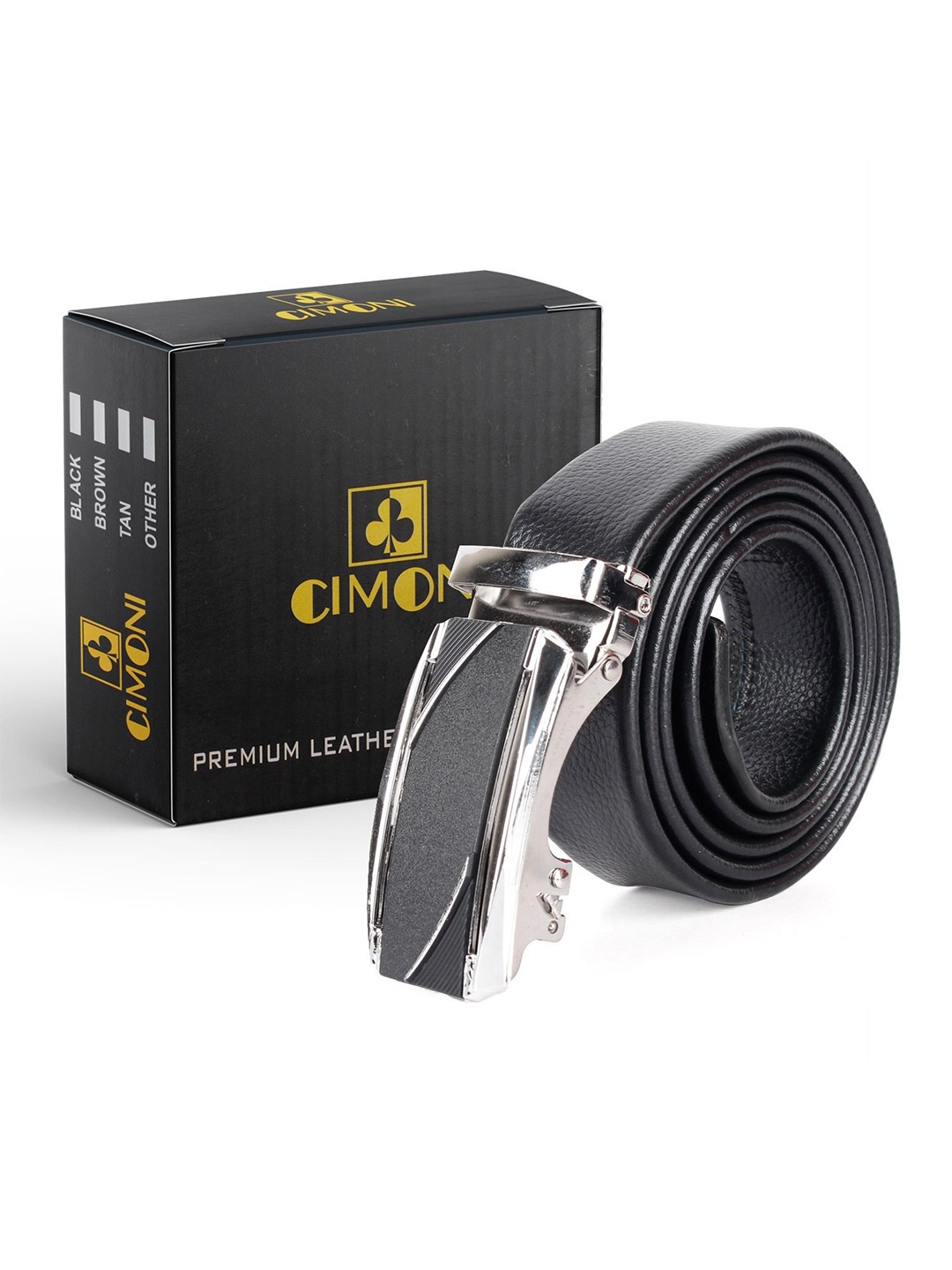 

CIMONI Men Formal Belt, Black