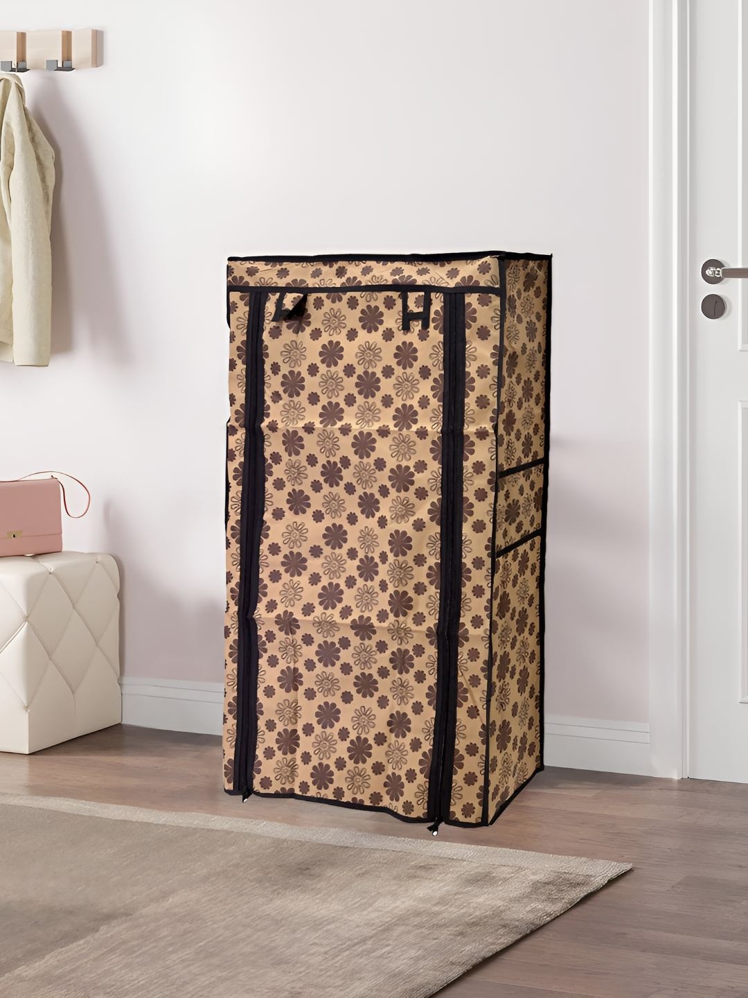 

Urban Choice Beige & Brown 6-Layers Printed Water Resistant Shoe Rack Cover