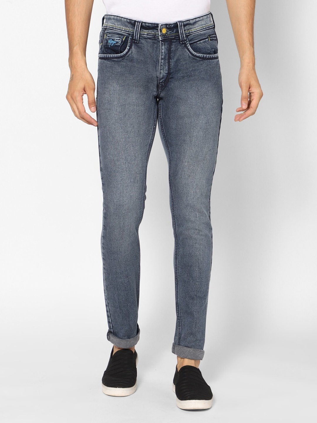 

TCI Men Denim Slim Fit Light Fade Jeans, Grey