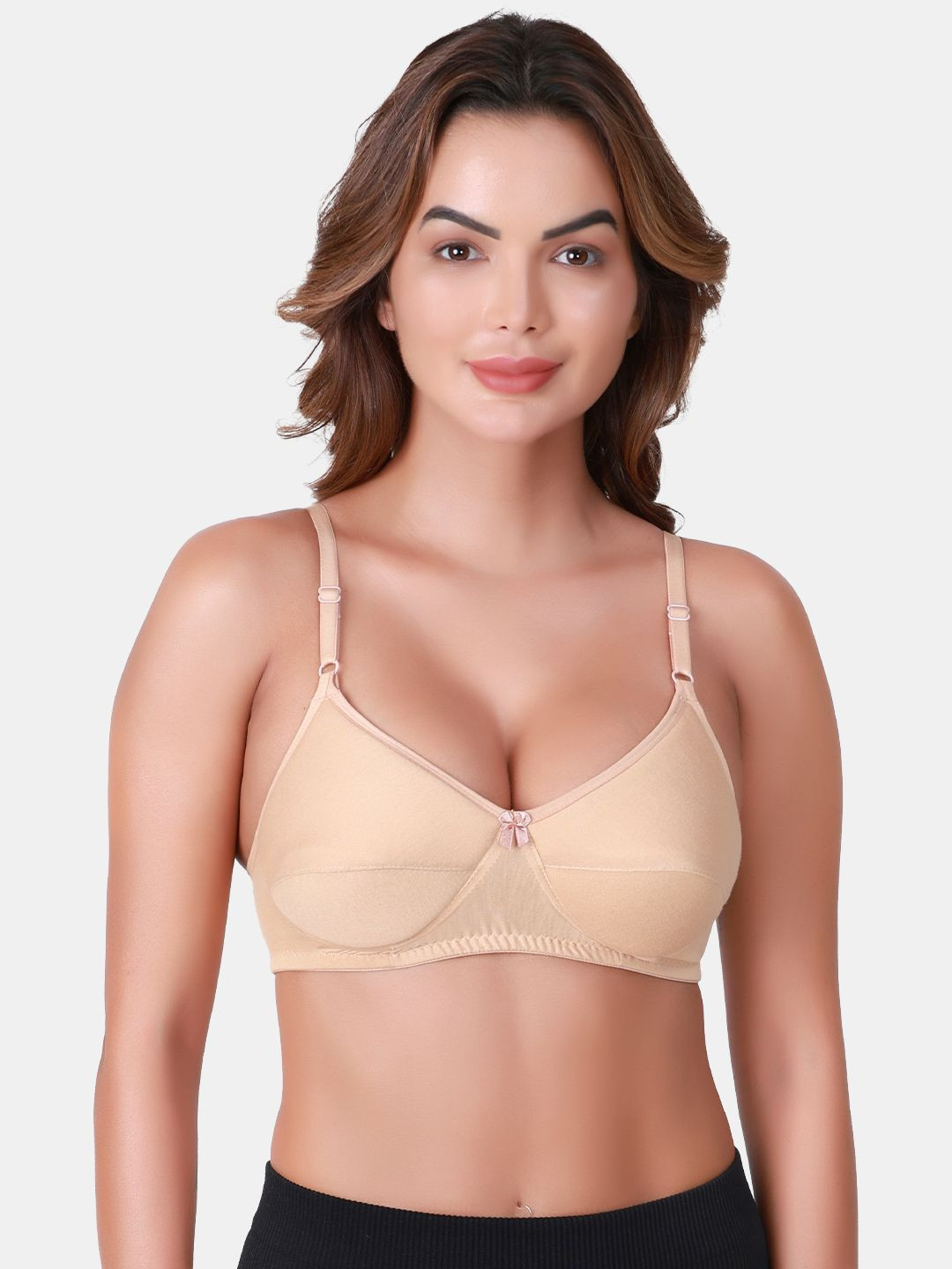 

SKDREAMS Cotton Medium Coverage Cut and Sew Heavily Padded Bra, Nude